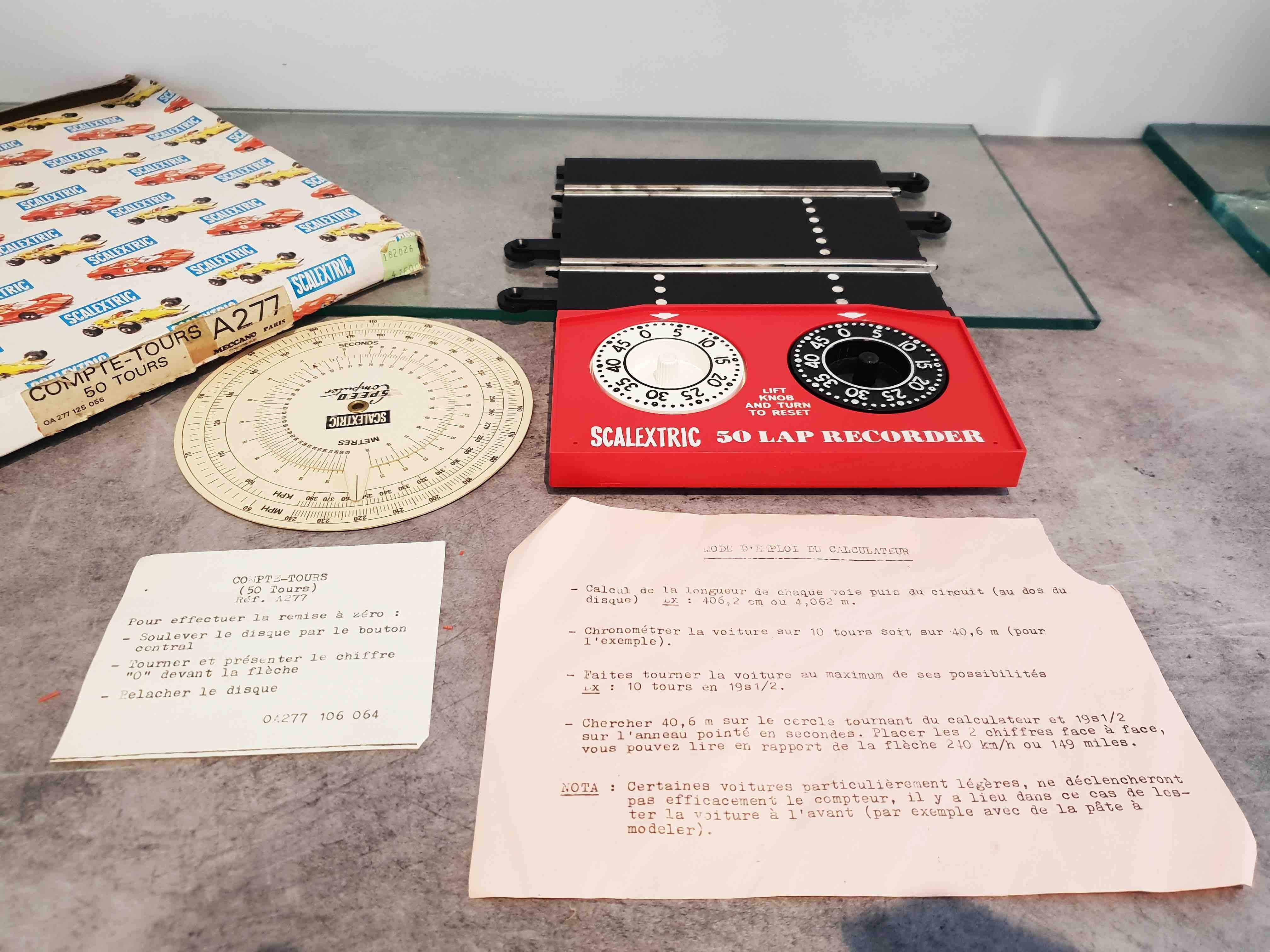 SCALEXTRIC A 277 COMPTE TOURS