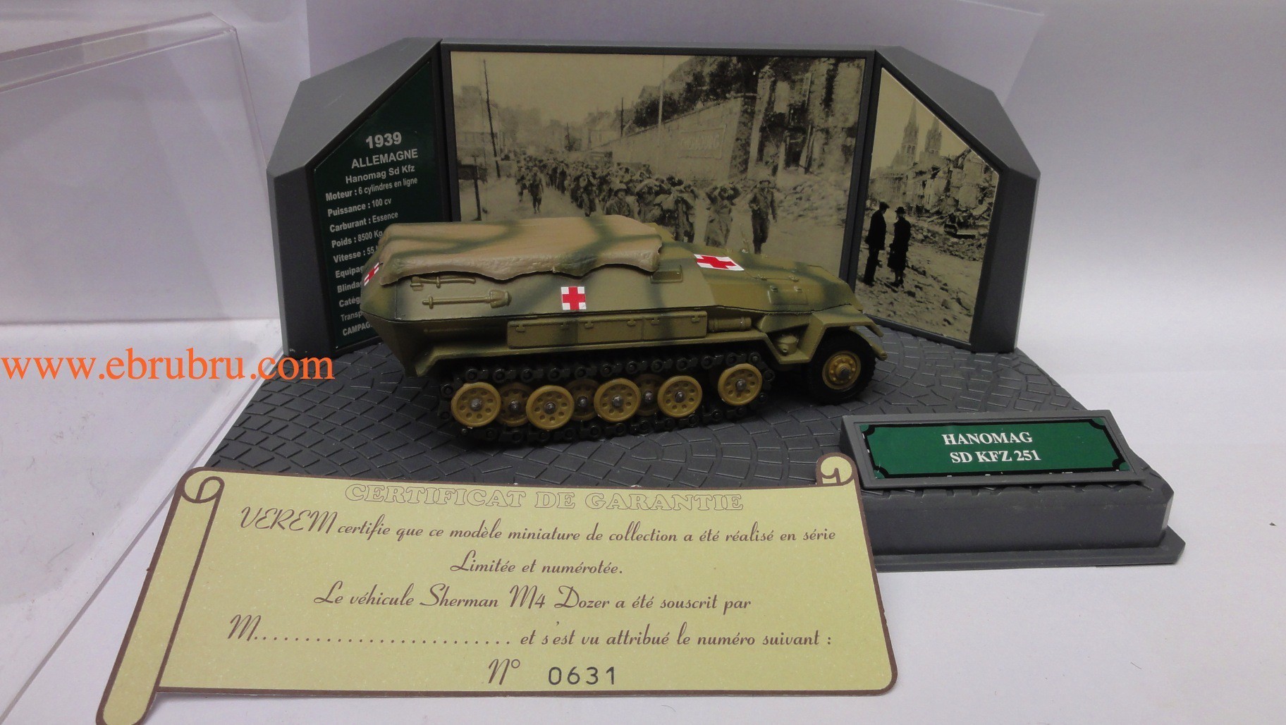 Hanomag SDKFZ 251 ambulance Solido Verem