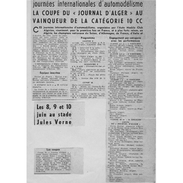 VOITURE CIRCULAIRE VEGA PROTOTYPE 5 ARROW TETHER CAR