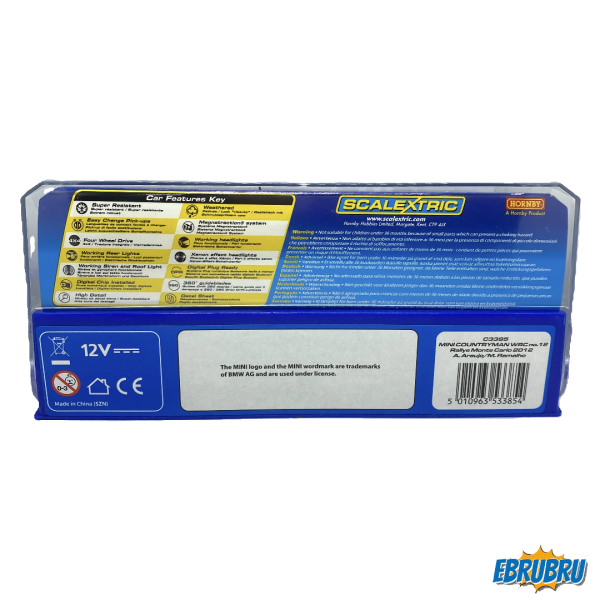 Mini Countryman WRC No12 SCALEXTRIC C3385