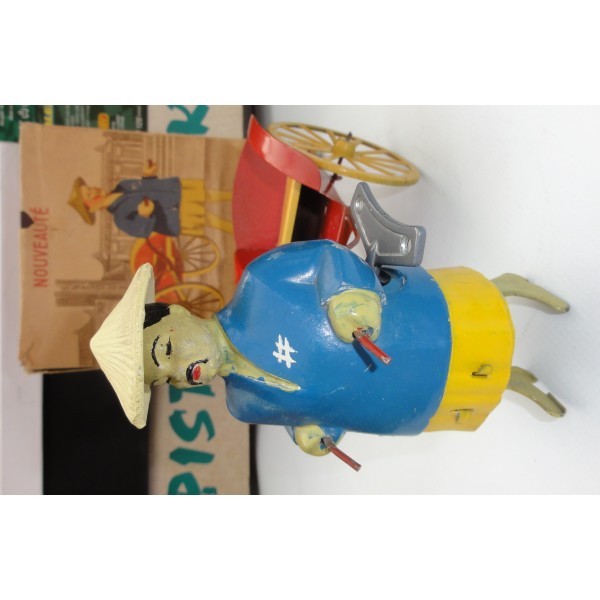 POUSSE POUSSE JOUET MECANIQUE CRÉATION PARIS  BOITE ET CLÉ