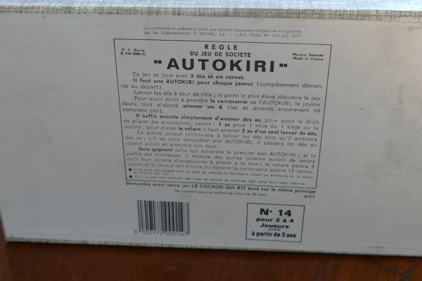Jeu de société Autokiri