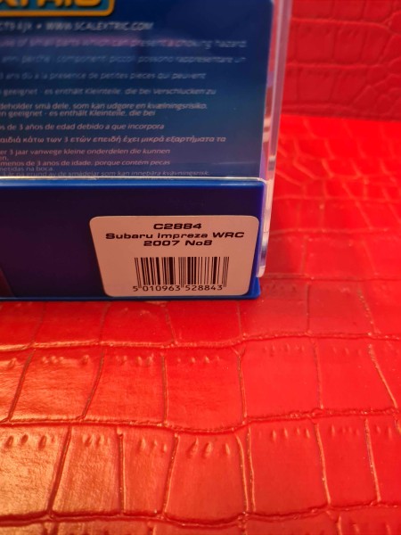 SUBARU IMPREZA WRC 2007 NO 8 SCALEXTRIC REF C2884 