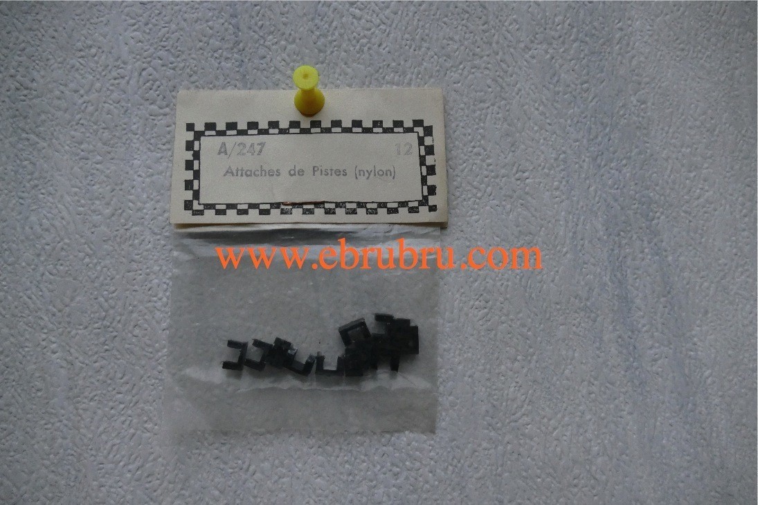 12 Attaches de pistes nylon Scalextric ref A247