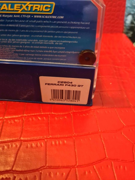 FERRARI F430 GT NO 62 SCALEXTRIC REF C2804 