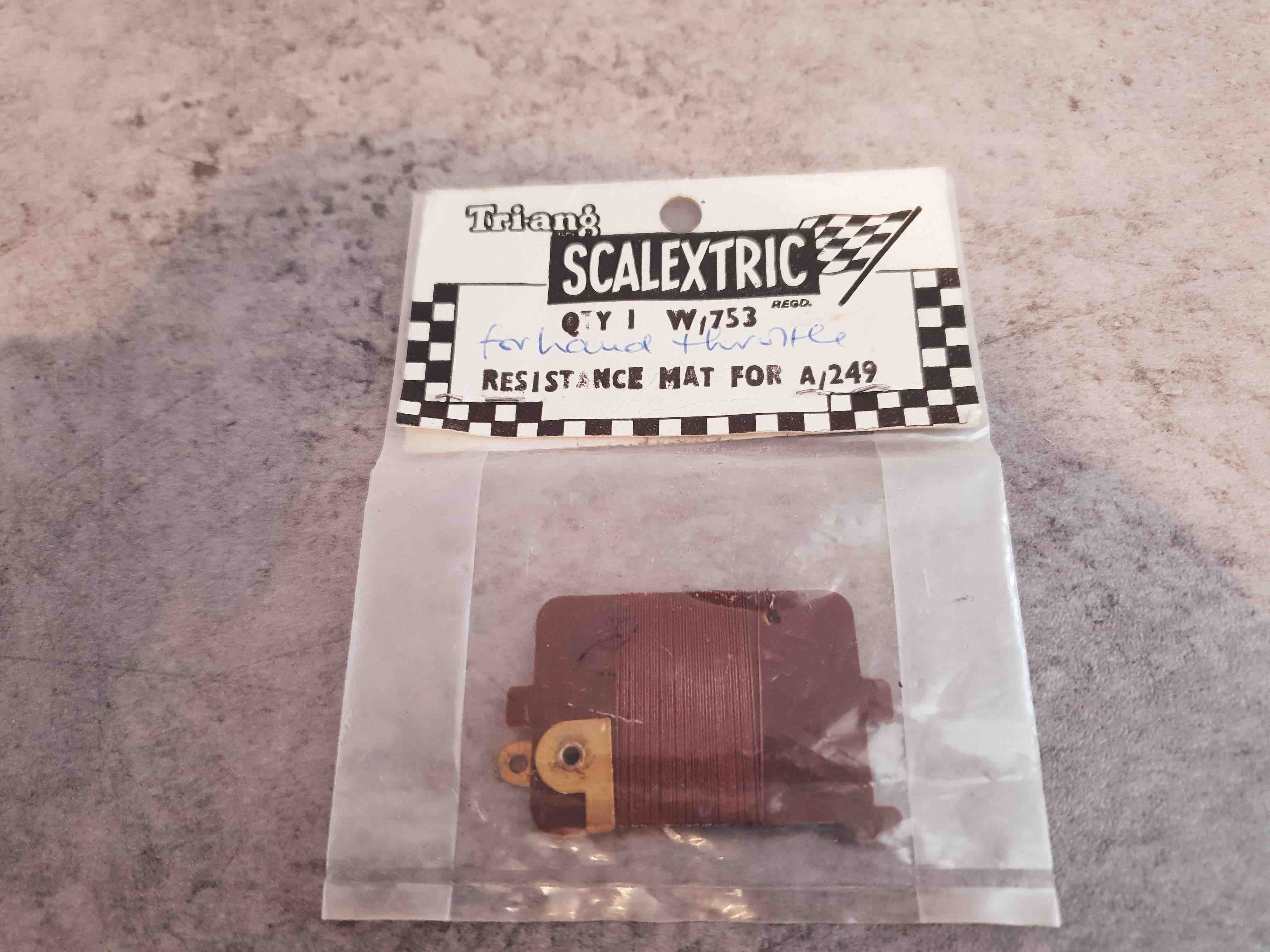 SCALEXTRIC W 753 RESISTANCE