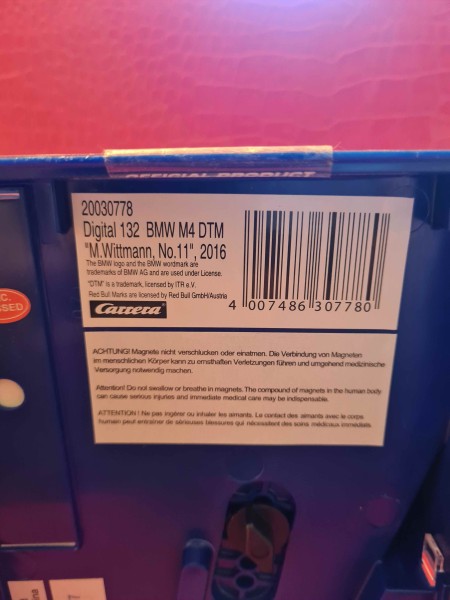 BMW M4 DTM M WITTMANN NO 11 2016 CARRERA DIGITAL 132 REF 30778 