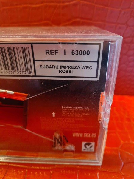 SUBARU IMPREZA WRC ROSSI SCALEXTRIC SCX REF 63000