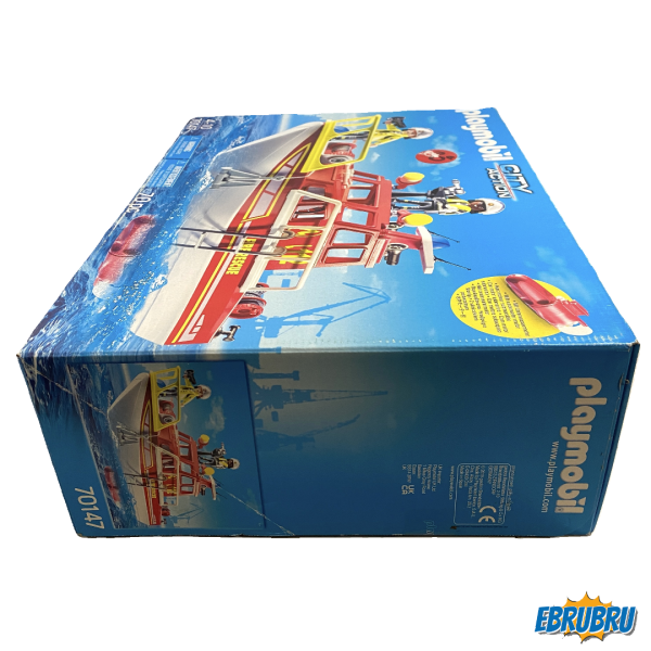Bâteau de sauvetage et pompiers PLAYMOBIL 70147