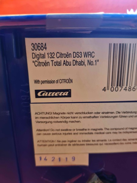 CITROEN DS3 WRC CITROEN TOTAL ABU DHABI NO 1 CARRERA DIGITAL 132 REF 30684