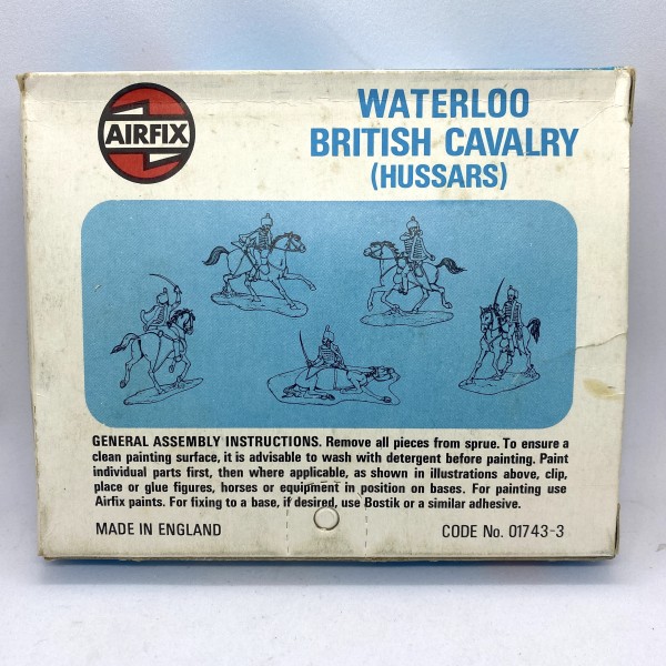 Waterloo British Cavalry AIRFIX BLUE BOX Type 3