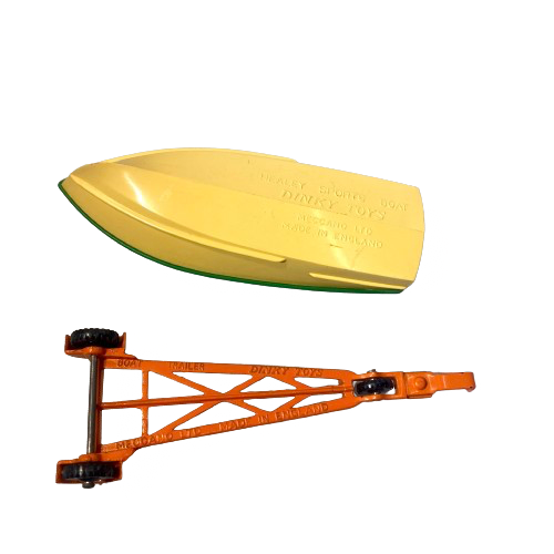 Bâteau de sport sur remorque DINKY TOYS Réf 796