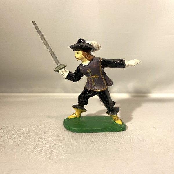 Mousquetaire - Violet foncé - épée en l'air - JIM