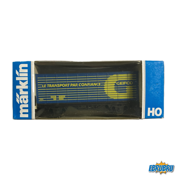 Wagon de marchandises container GEFCO MARKLIN 
