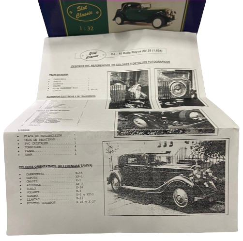 ROLLS ROYCE 20/25 (1.934) SLOT CLASSIC CJ-10