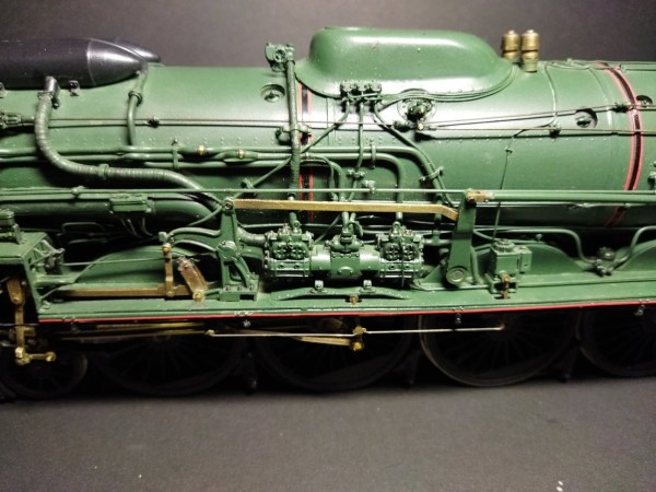 Locomotive 241 P à vapeur SNCF en laiton  echelle O