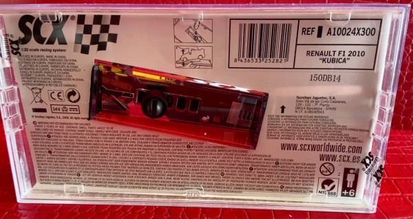 RENAULT F1 2010 KUBIKA SCALEXTRIC REF A10024X300