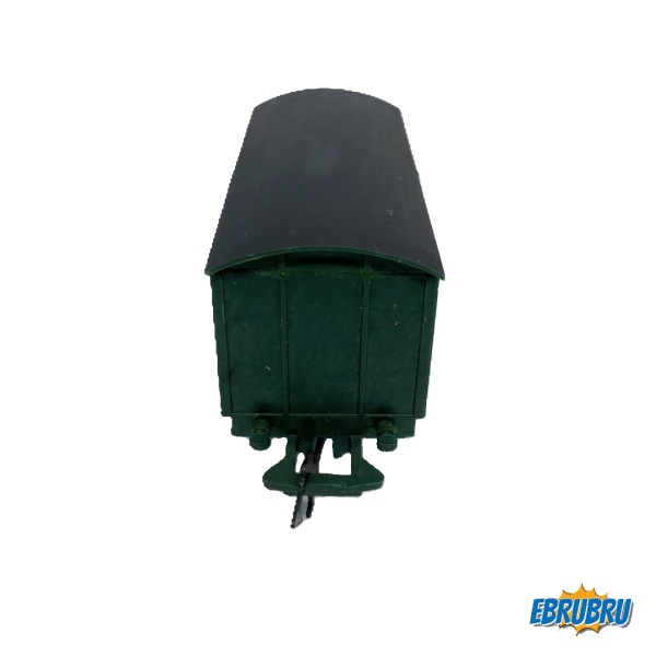 Wagon marchandises couvert Vert Toit noir JOUEF