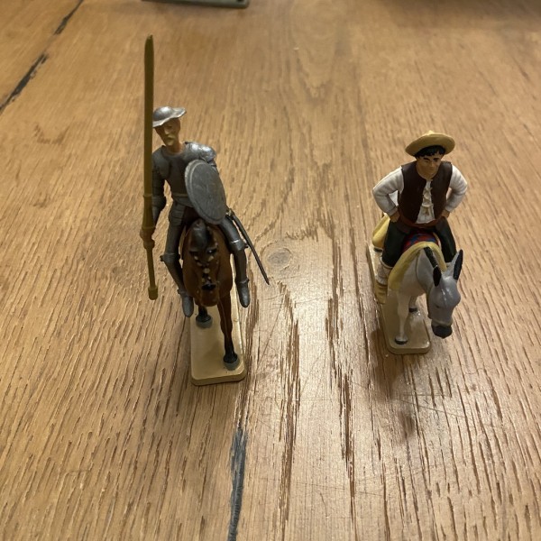 Don Quichotte de la manche et Sancho Pança Starlux série ORTF Rare