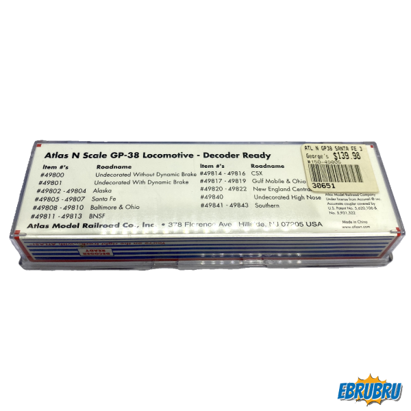 Locomotive Diesel Santa Fe #3501 ATLAS Model railroad 49805