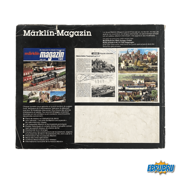 Catalogue Années 81 MARKLIN
