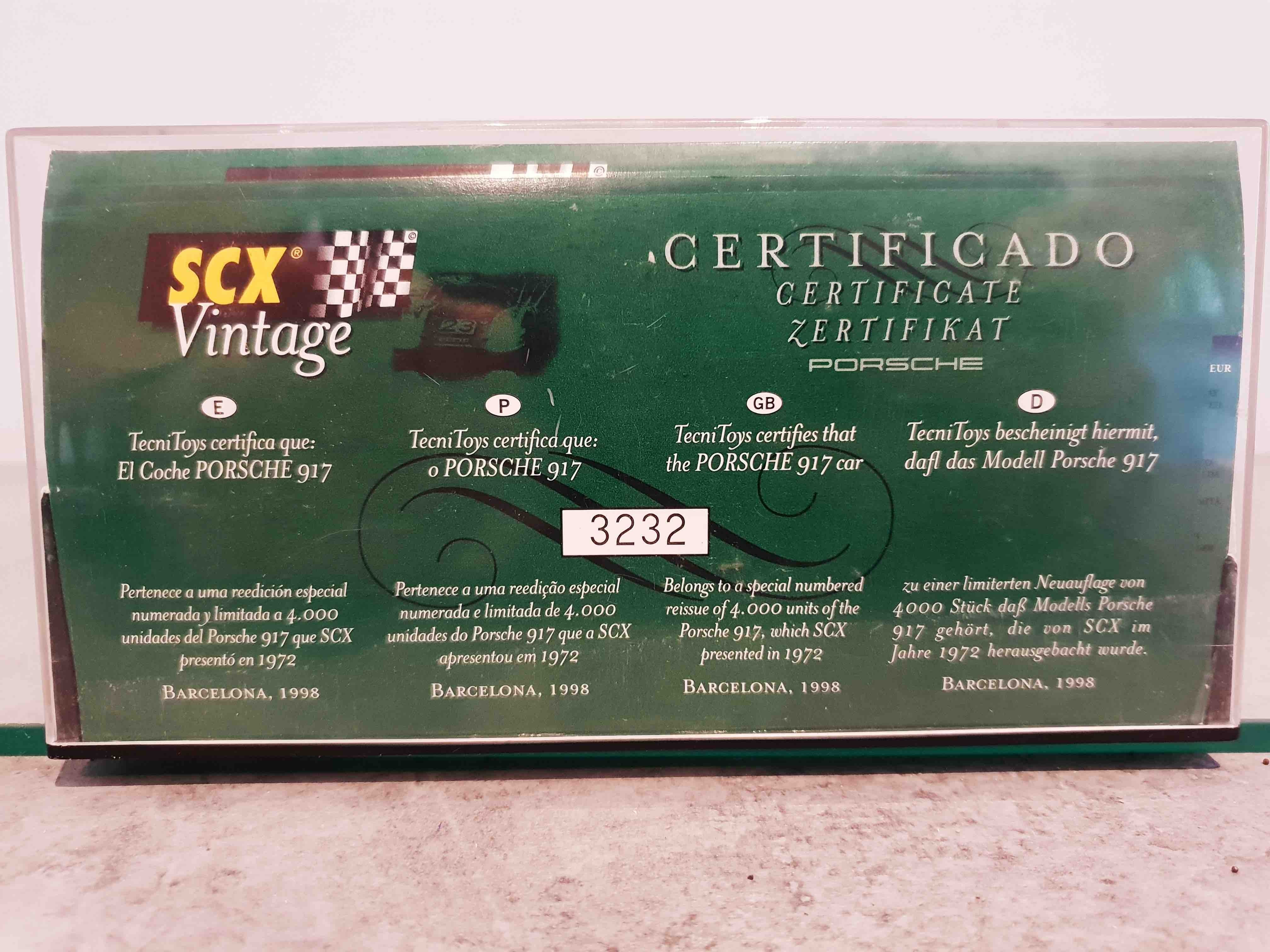 SCALEXTRIC 3232 PORSCHE 917