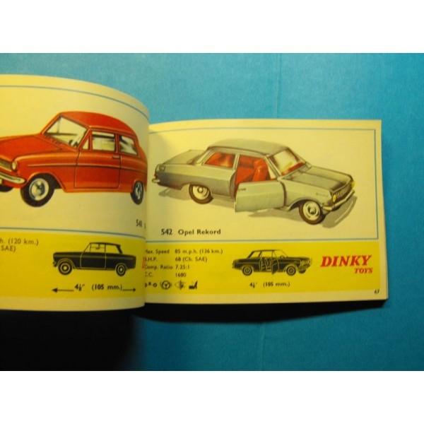CATALOGUE DINKY TOYS GB ET FRANCE 1968