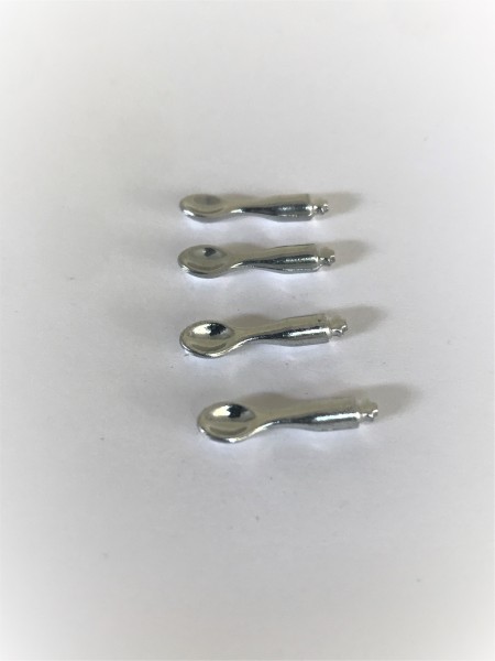 4 petites cuillères argentées Playmobil