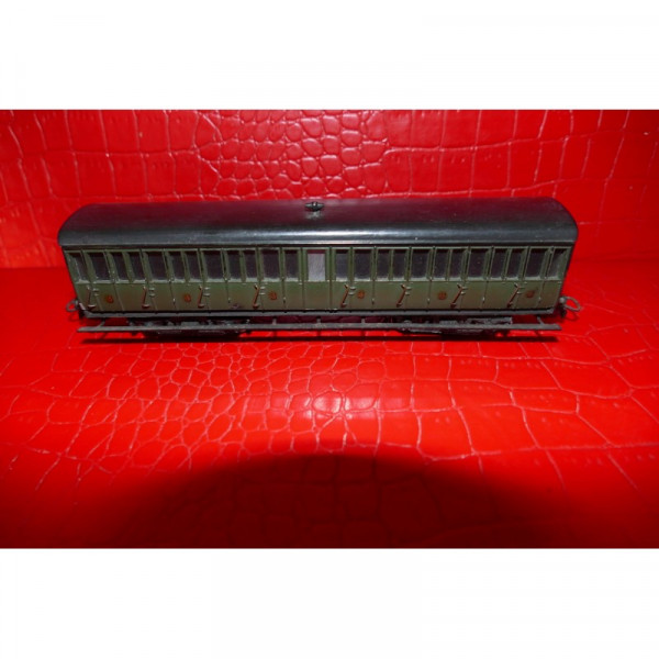 MMM RG TRAIN VOITURE SNCF A PORTIERES LATERALE 16 CM HO 3 eme CLASSE