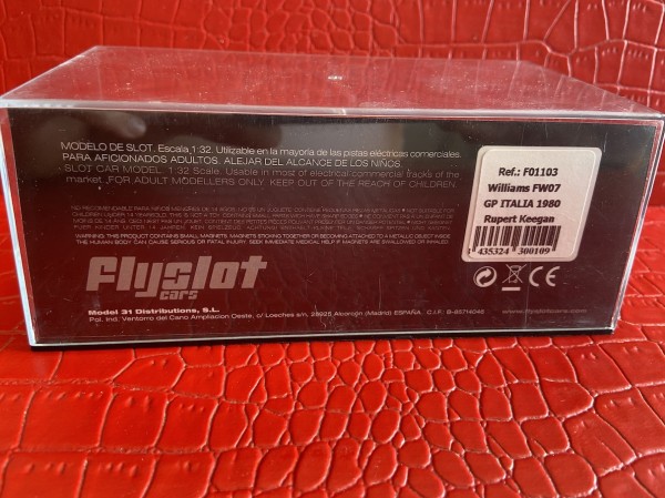 WILLIAMS FW07 RUPERT KEEGAN  1980 FLY REF  F01103
