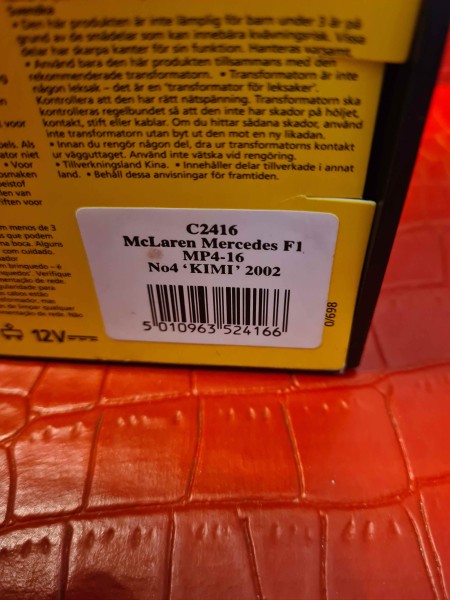 MC LAREN MERCEDES F1 MP4 -16 NO 4 KIMI 2002 SCALEXTRIC REF C2416