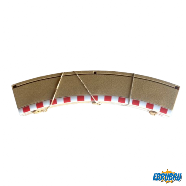 6 bordures extérieures Courbe R2 45° SCALEXTRIC C8228 sans boîte 