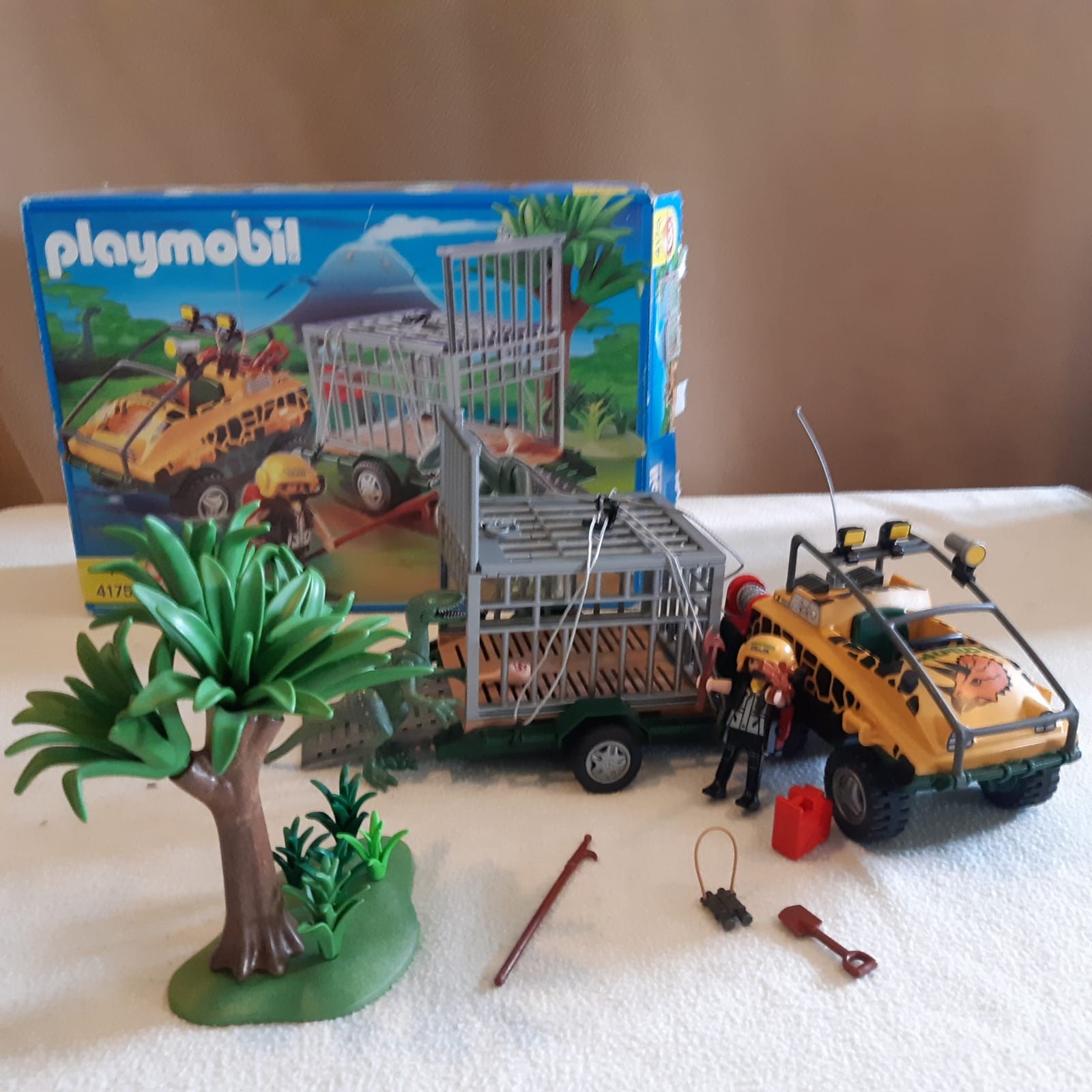 Véhicule amphibie avec dinosaure Playmobiil 4175
