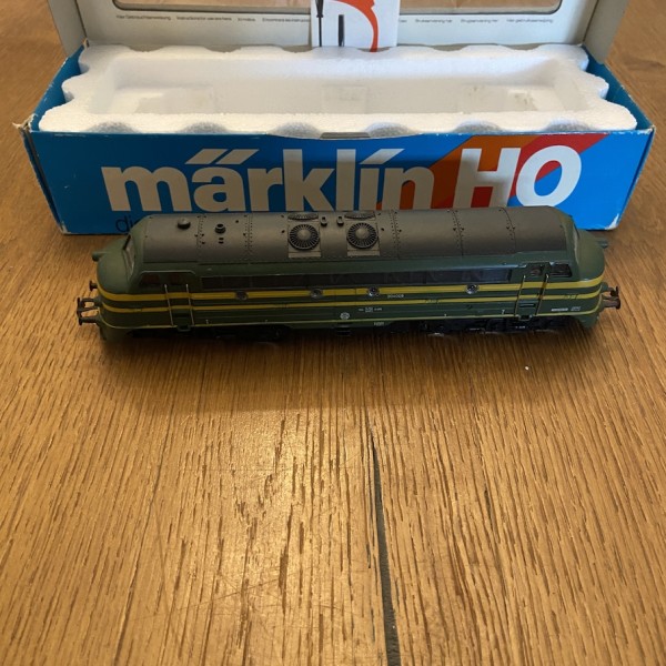 MÄRKLIN 3066 série 204 008 Nohab SNCB vert/jaune Boîte d'origine