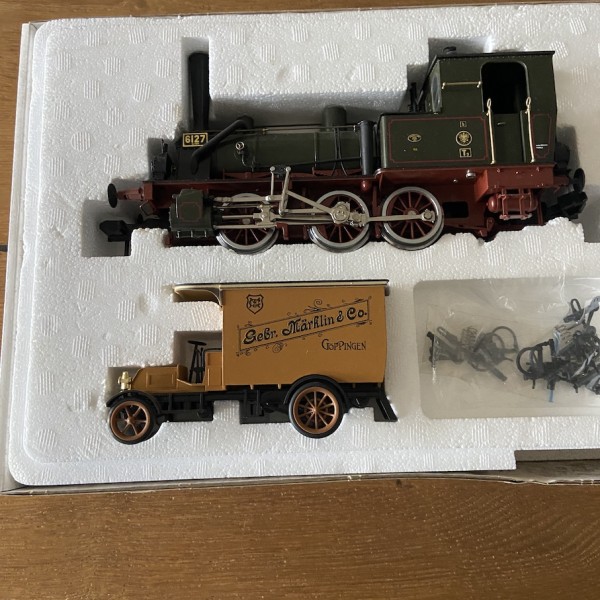 TRAIN MARCHANDISES PRUSSIEN KPEV EP. II LOCOMOTIVE MARKLIN T3 ÉCHELLE 1