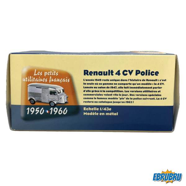 Renault 4CV Police - Série Les petits utilitaires français - ELIGOR Editions Atlas