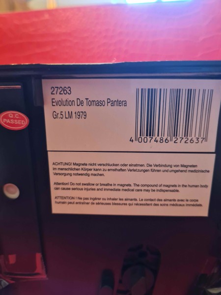 EVOLUTION DE TOMASO PANTERA GR 5 LM 1979 CARRERA REF 27263 