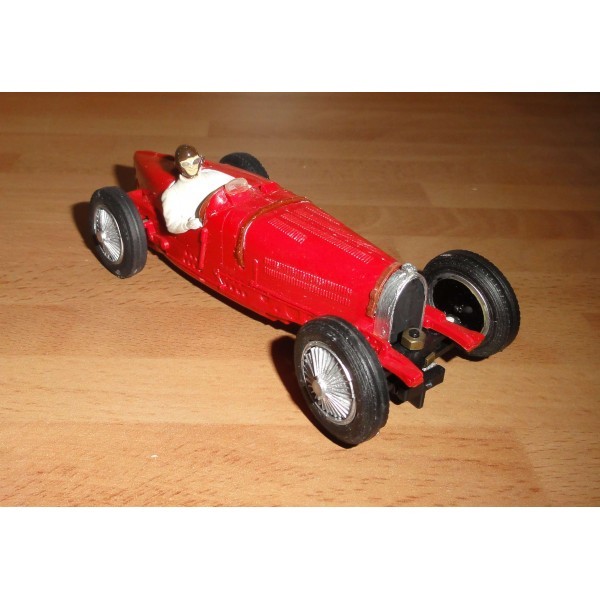 C 70 COLLECTION DE BUGATTIS TYPE 59 SCALEXTRIC ORIGINALE ET DE HAVILLAND