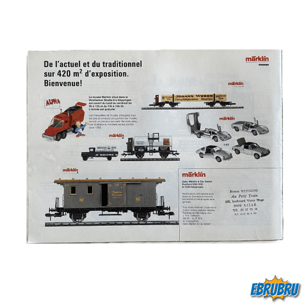 Catalogue MARKLIN Année 1992