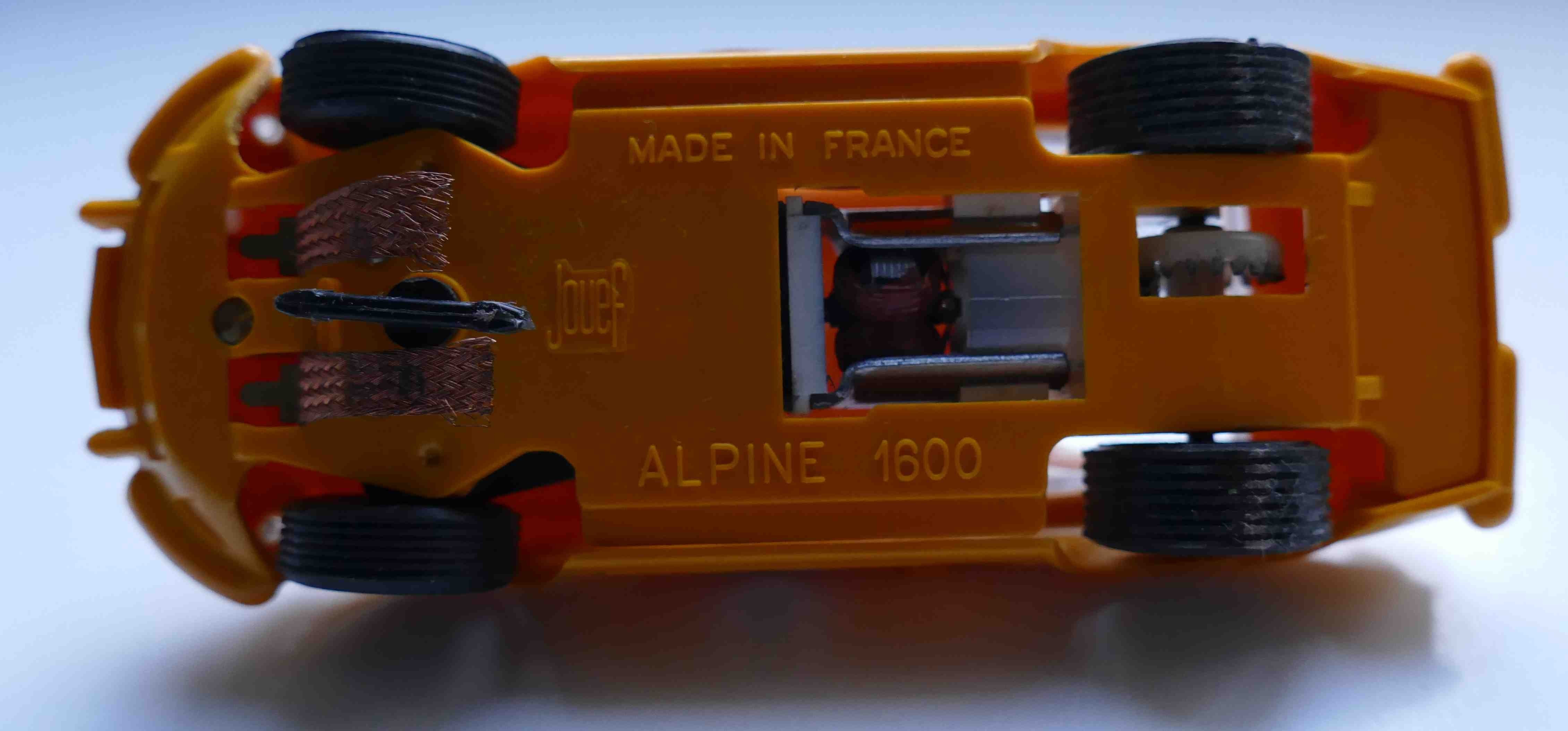 ALPINE 1600 BERLINETTE Jaune COULEUR RARE  REF 3659 JOUEF