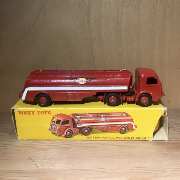 TRACTEUR PANHARD AVEC SEMI REMORQUE CITERNE ESSO DINKY TOYS RÉF 32C MECCANO
