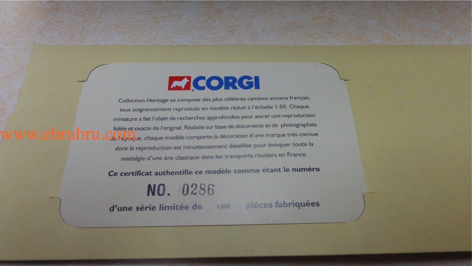 CAMION FAINEANT CITERNE ANTAR Réf : 71207 CORGI 1/50