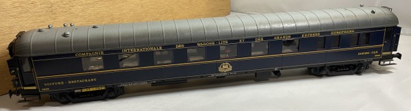 Voiture restaurant  CIWL SNCF Elettren echelle O  ref 4258 longueur 55cm