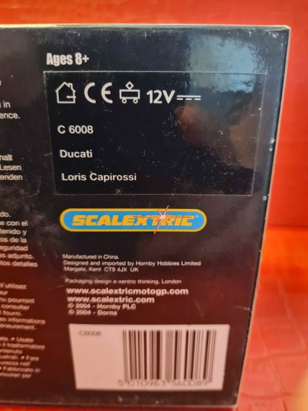 DUCATI LORIS CAPIROSSI SCALEXTRIC REF C6008 