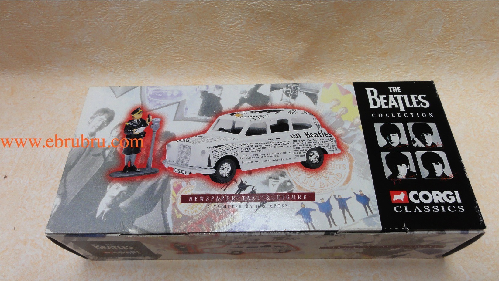 Newspaper Taxi with Rita Meter Maid and Meter Beatles corgi 58003