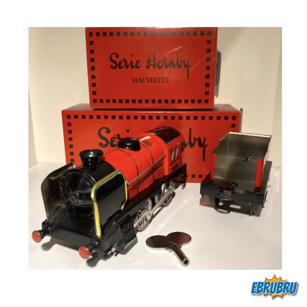 Locomotive et tender rouge HORNBY Hachette