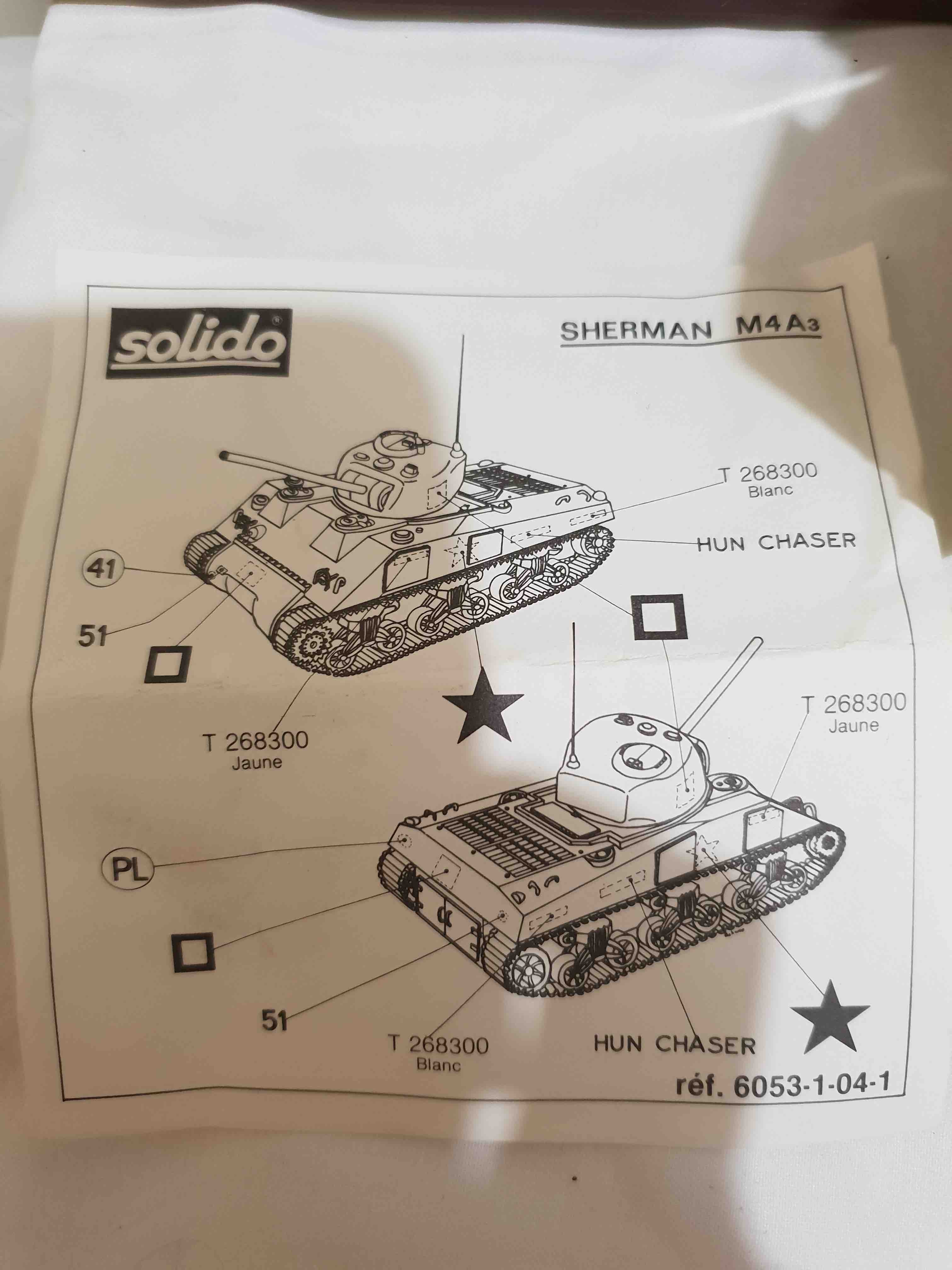 SOLIDO 6053 SHERMAN COLLECTION MILITAIRE