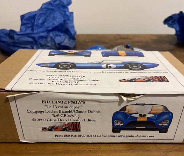 VAILLANTE VS61 N°3 BLEU PROTO SLOT KIT  PSK REF CB049