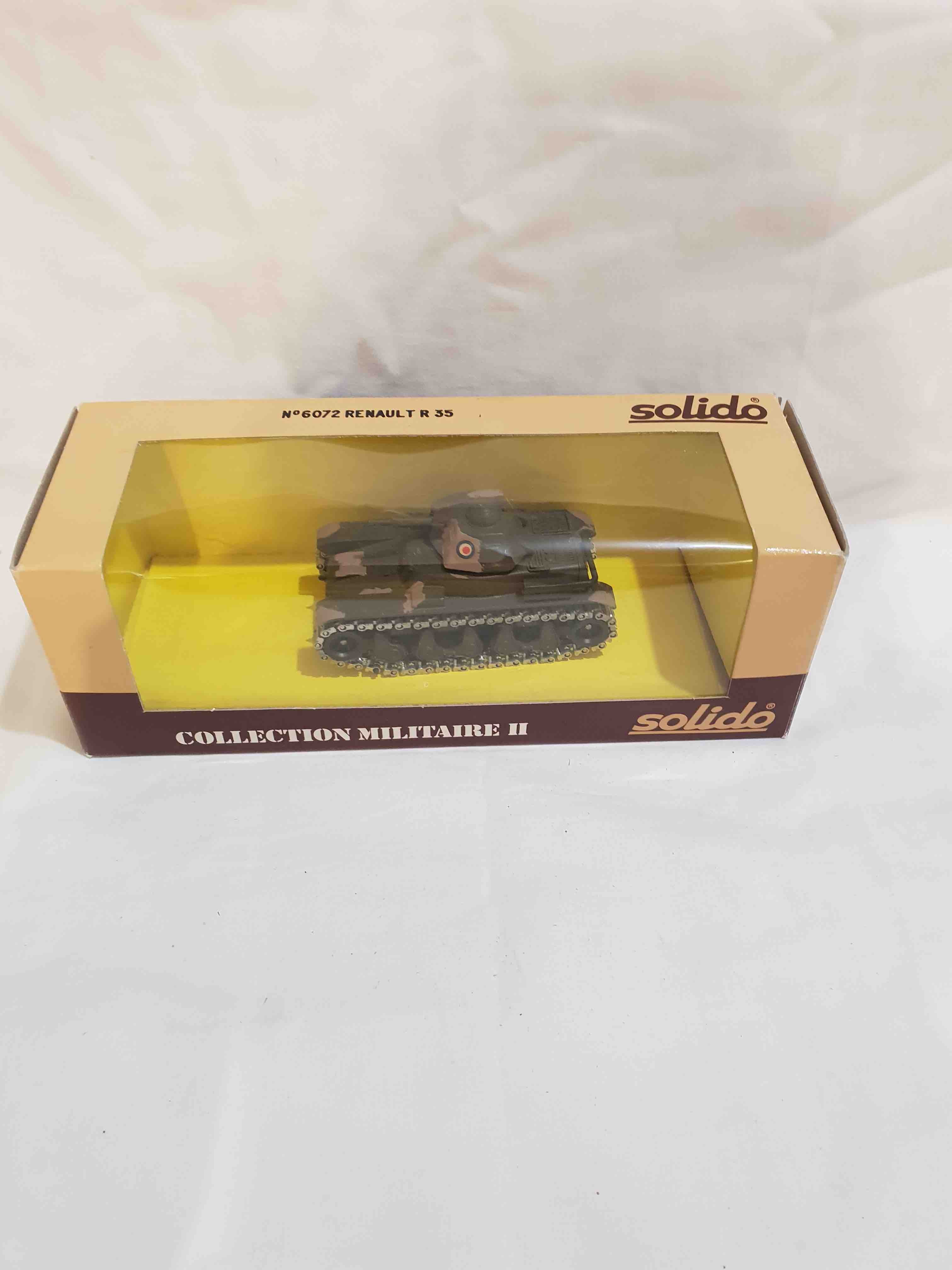 SOLIDO 6072 RENAULT R 35 COLLECTION MILITAIRE SOLIDO