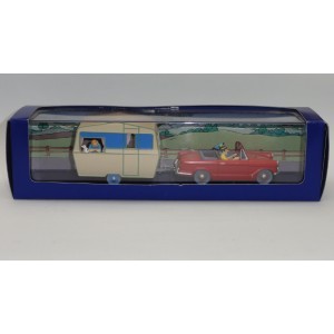 LA TRIUMPH HERALD ET LA CARAVANE DE TINTIN REF 28 / 29 COLLECTION ATLAS